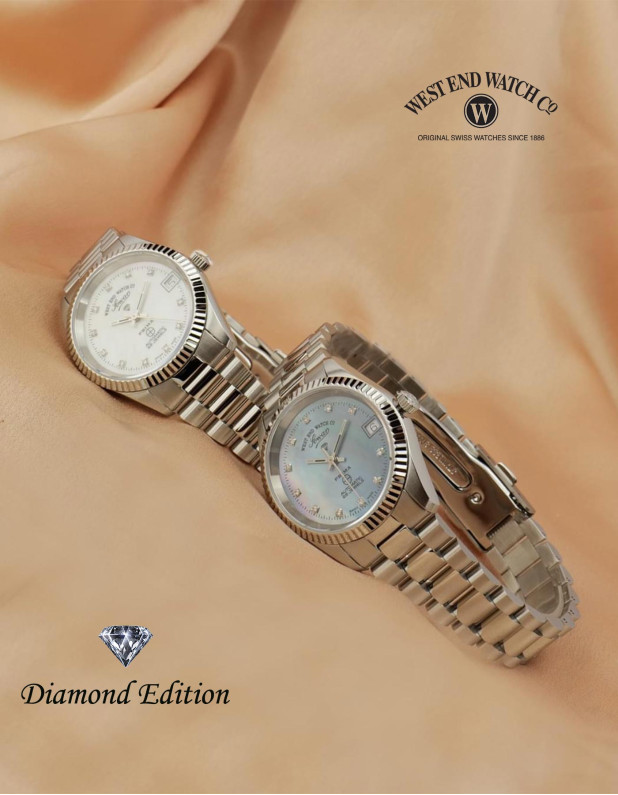 WEST END Classic 32MM Diamond MOP Dial 